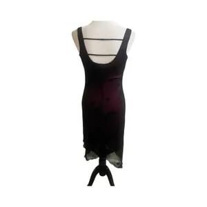 Byer Too Whimsygoth Midi Dress Mesh Black Overlay Pink Underlining Size Small thumbnail 2