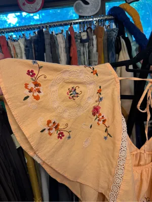 NWT Free People Make Me Yours Blouse - peach combo - Small thumbnail 11