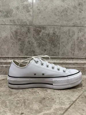 Converse Chuck Taylor All Star Leather Platform Sneaker White Size 7.5 thumbnail 7