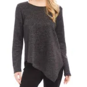 Karen Kane Dark Gray Asymmetric Tunic thumbnail 2