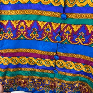 Adrianna Papell VTG 100% Silk Baroque Blazer Jacket Size‎ 8 Colorful Maximalist thumbnail 2