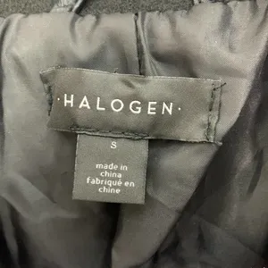 NWT |‎ Halogen Black Asymmetric Zip Mix Media Faux Leather Coat Jacket thumbnail 5
