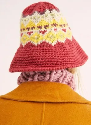 Free People High Road Fairisle Bucket Hat thumbnail 4