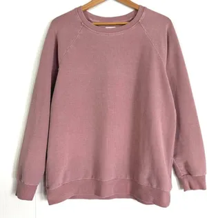 Altar'd State Women’s Oversized Crewneck Sweatshirt in Mauve Pink thumbnail 1