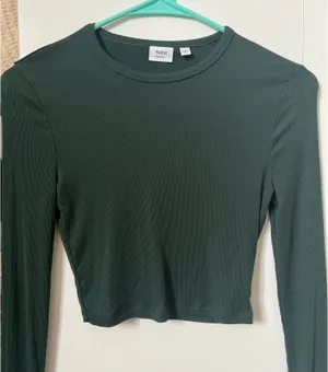 Aritzia Sunday Best Ribbed Long Sleeve Crop Top thumbnail 1