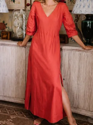 Parterre MARGOT DRESS in poppy 4 nwt thumbnail 3