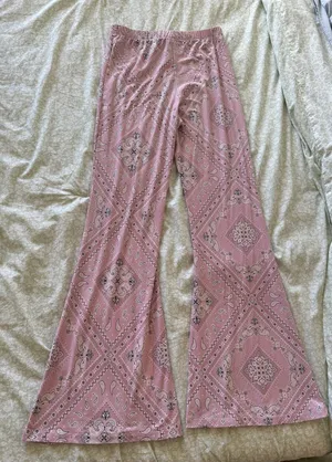 Forever 21 Pink Paisley Pants thumbnail 4