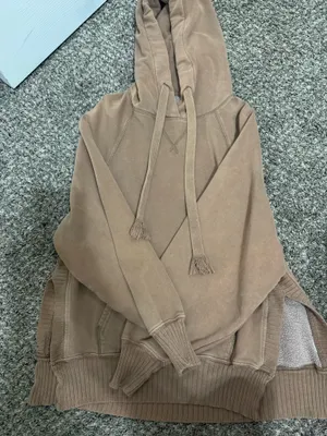 tan american eagle hoodie  thumbnail 1