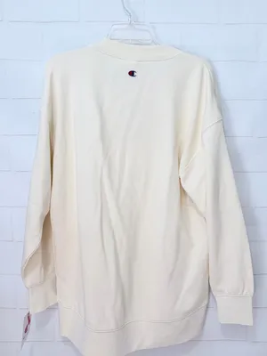 Champion Gameday Deep V Tunic Pullover Unbleached Cotton Size S NWT thumbnail 4