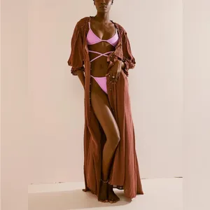Free People Magdalia Maxi Dress Brown Size Medium thumbnail 4