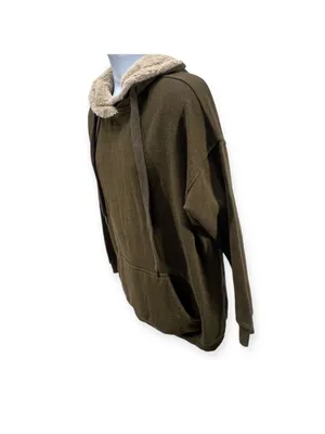 Aerie Sherpa Lined Hoodie Jacket Size M thumbnail 7