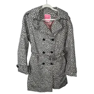 Kate Spade New York Leopard Print Belted Trench Coat Medium thumbnail 2