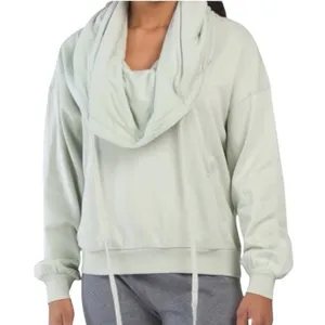 Young‎ Fabulous & Broke Cowl Neck Sweatshirt Pullover Light Green Size S thumbnail 1