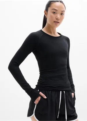 Athleta Momentum Seamless Long Sleeve Women's Small thumbnail 1