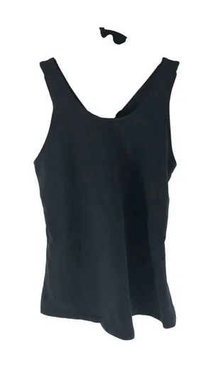 Lululemon Tank Top Criss Cross Straps Shelf Bra Black 4? thumbnail 1