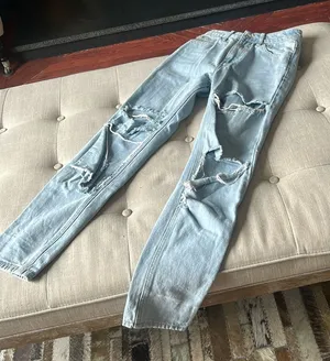 Adika‎ Light Washed Distressed Denim Jeans Size XS thumbnail 1
