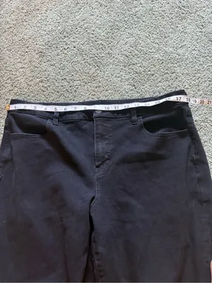 American Eagle Curvy High Rise Jegging Black Dream Stretch Womens Size 18 Long thumbnail 2