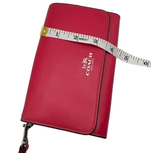 COACH Smooth Leather Wristlet Clutch Wallet thumbnail 8