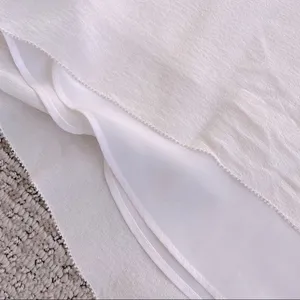 Aritzia Wilfred Silk Georgette Plunge Mini Dress XXS - Cream thumbnail 8