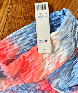 Buzz Women's Butt Lifting Yoga Short & Textured Yoga Tie-Dye Bra Sports Set m thumbnail 11