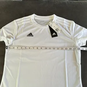 Adidas Women’s Short Sleeve White Top Climacool Size M NWT thumbnail 6