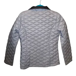 Free Country Women's Quilted Puffer Jacket Medium Gray Lightweight Zip‎ Coat thumbnail 3