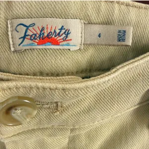 Faherty Women's Coastline Stretch Chino Wide Leg Casual Cotton Khaki‎ Pants Sz 4 thumbnail 10