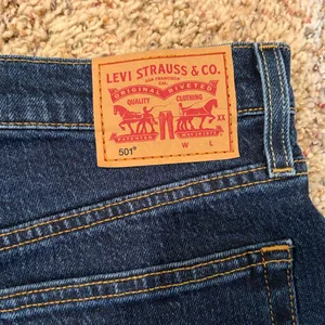 Levi’s 501 Raw Fray Cutoff Hem Dark Wash Denim Jean Shorts Button Fly Size 30 thumbnail 12