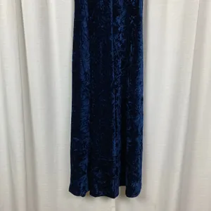 Natural Life Dark Blue Crushed Velvet Sleeveless Maxi Dress Sz.XS thumbnail 11