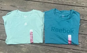 Reebok Table Tee Identity 2.0 Balsam & Engery Lilypad S/S Womens Shirts (2)|Sz:S thumbnail 1