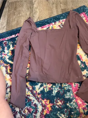Aritzia Babaton contour Square Neck Long Sleeve Top thumbnail 6