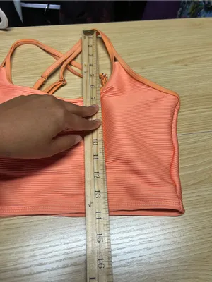 Livy & Kate Peachy Paradise Double Strap Swim Top S NWT thumbnail 13