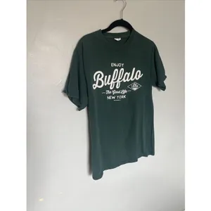 vintage “enjoy Buffalo” Green Tee small thumbnail 2