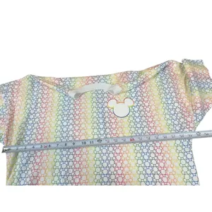 Disney Parks Mickey Mouse Rainbow Spirit Jersey Women’s S Top Short Sleeve NWT thumbnail 10
