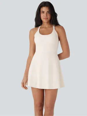 Halara SoftlyZero™Airy Backless Twisted Cool Touch Dance Active Dress-Easy peezy thumbnail 3