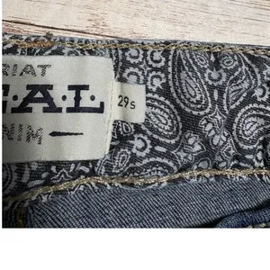Ariat R.E.A.L Octavia Straight Jeans Women's Size 29S Short Blue Denim Western thumbnail 5