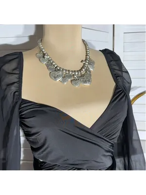 Lucy in the Sky black mini dress puff sheer sleeve plunge V cocktail homecoming thumbnail 13