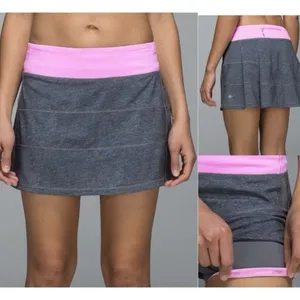 Lululemon Pace Rival Skirt II *4-way Stretch Heathered skort tennis pocket thumbnail 7