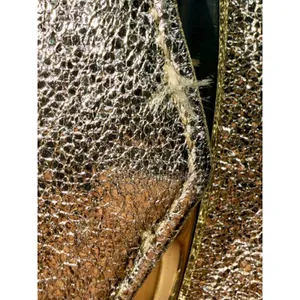 Kendra Scott Vanessa‎ Gold Metallic Chain Crossbody Envelope Clutch Bag NWT thumbnail 6
