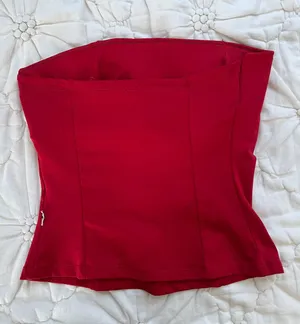 Hatus Red Tube Top/ Corset Size M thumbnail 3