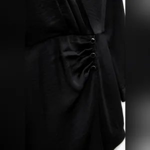 Zara SATIN WRAP DRESS thumbnail 7