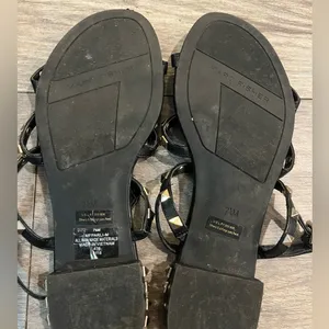 Marc Fisher Black Studded Sandals thumbnail 9