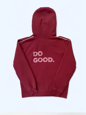 cotopaxi Do Good Organic full zip Hoodie burgundy XL streetwear loungewear fall thumbnail 4
