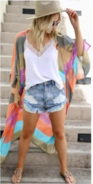 Boho Colorfully Summer Kimono (Restock!!) Multiple thumbnail 1