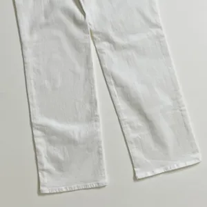 NWT!! J. CREW Lower Rise‎ Full Length Slim Wide Jeans Solid White Retro Size 24 thumbnail 10