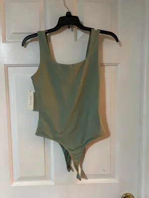 Francesca's New with Tags Green Bodysuit thumbnail 5