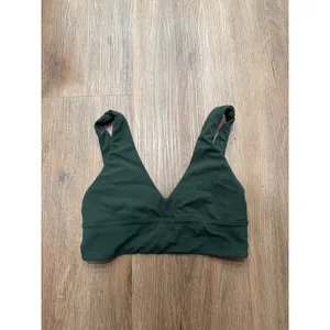 Lululemon Align Bra Light Support Forest Green Nulu V-Neck Yoga Bra Size 8‎ thumbnail 3