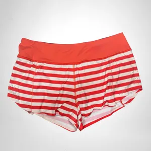 Lululemon Run Light As Air Short Fearless Red Waldo Stripe 2012 Seawheeze Size 8 thumbnail 2