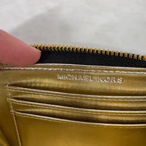 Michael‎ Kors Black Snake-Embossed Wristlet with Gold Plate thumbnail 6
