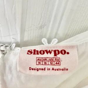 Showpo White Lightweight Fancy A Spritz Square Neck Embroidered Mini Dress 12 US thumbnail 9